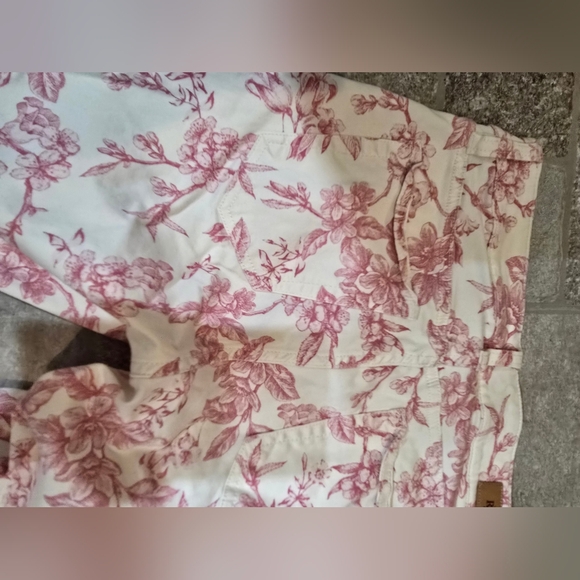 Lauren Ralph Lauren Floral Pink Women's Jeans White Straight Skinny 0 Spring XS - Picture 8 of 11